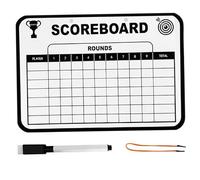 1 Set Golf Scorecard 9.65x6.7 Pouce Portable Effrayable Golf Scorecard Book Whiteboard Blanc Dry Erase Score Carte avec Stylo et Longe pour Hommes Golfeur, marqueurs