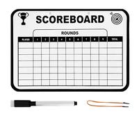 1 Set Golf Scorecard 9.65x6.7 Pouce Portable Effrayable Golf Scorecard Book Whiteboard Dry Erase Erase Score Carte with Pen & Lanyard for Men Women Golfer