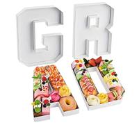 1 Set Grad Charcuterie Lettres remplissables Creative Decorative Lettre à remplir la Lettre Charcuterie Boîte de Carte pour la Nourriture Candy Cupcake Graduation Party Supplies, Letter Board