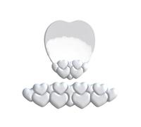 1 Set Heart Shape Mouse Pad With Gel Filled Wrist Rest - Ergonomic Keyboard Support Non-Slip Repose-poignet bureau(White)