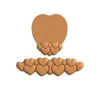 1 Set Heart Shape Mouse Pad With Gel Filled Wrist Rest - Ergonomic Keyboard Support Non-Slip Repose-poignet bureau(Earth-Yellow)