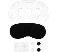 1 Set Lunettes Vr Étui De Protection De Remplacement Étui Transparent Avec Couvercle D'Objectif Protecteur D'Objectif En Verre Trempé Capuchons De Joystick Compatible Avec Meta Quest 3[Z1050]