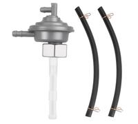 1 Set M16 x 1,5 Valve de Pompe à Carburant de Moto avec 2 Tuyau de Carburant, Réservoir en Métal Robinet d'Essence Motoculteur Commutateur pour CPI Keeway Kymco SYM GY6 139QMB Generic Baotian Benzhou