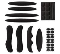 1 Set Mousse Casque Velo,Coussinet de Casques de Vélo Rembourrage de Casques Rembourrage Kit,Mousse Coussinets Anti-Collision Intérieurs,Accessoires de Casque Universels VTT et VTC - Noir