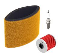 1 Set Nettoyeur D'admission De Filtre À Air De Moto, Filtre À Huile, Bougie D'allumage De Ville, Kawasaki Klf250, Bayou 250, 2003, Klf220, Klf300, 220, 300 ""Nipseyteko