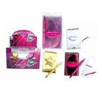 1 Set Papeterie Bloc Note Stylo Etoile Bouche Fille Paillette G