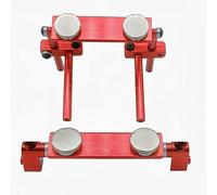 1 Set Poste de Carrosserie Magnétique Voiture RC en Alliage d'aluminium avec échelle pour 1/10 RC Drift HSP 94123 94122 Tamiya 416 417 Sakura S XI CS (Rouge)