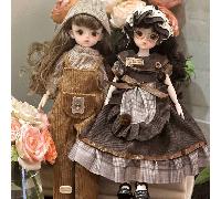 1 set Poupée fille guérisseuse, poupée BJD - Articulations mobiles, 30 cm/11,8 pouces, ensemble de jouets de rôle pour anniversaire et Noël, comprend une jolie robe/des accessoires de chaussures, des 
