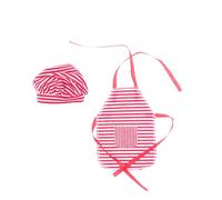 1 Set Santa Couture Vêtements Pour Poupée Elfe Rayé Tablier + Chapeau De Noël Tradition Jouets Accessoires