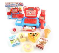 1 Set Shopping Caissier Jouets Jeu de Rôle Kit pour Enfants Caisse Enregistreuse Playset Supermarché Checkout Jouet avec Son Et Lumière
