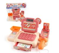 1 Set Shopping Caissier Jouets Jeu de Rôle Kit pour Enfants Caisse Enregistreuse Playset Supermarché Checkout Jouet avec Son Et Lumière