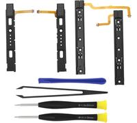 1 Set Slide Rail Repair Kit Compatible with Nintendo Switch Console Assembly Replacement Slider Left Right with Flexible Cable