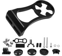 1 Set Support D'ordinateur De Vélo Sur Le Support D'extension De Vélo De Route Avant Support De Lumière De Montage D'ordinateur Pour Garmin Edge/Bryton Rider/Cateye/Gopro-Noir