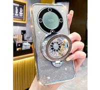 1 set Support gyroscopique magnétique, Étui de téléphone à relief de stress rotatif avec gradation et clignotement, Coque de recharge sans fil, Compatible avec Honor 50 Lite/Magic 5 Lite/X9A/Magic 6 L