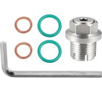 1 Set Vis Vidange M18.1-1.5 x 15mm Voiture Bouchon Carter d'huile Kit 2 O Ring 2 Joints