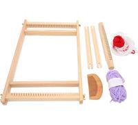 1 Set Weaving Loom Kit Multipurpose Innovative Educational DIY Hand Crafted Wooden Weaving Loom for Kids (Métier à tisser en bois pour enfants)