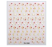 1 Sheet Fashion Nails Art Decals Valentine's Day Manicure Decors With Cartoon Lips Patterns Nails Salon Accessories Kids Nail Art