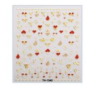 1 Sheet Fashion Nails Art Decals Valentine's Day Manicure Decors With Cartoon Lips Patterns Nails Salon Accessories Kids Nail Art