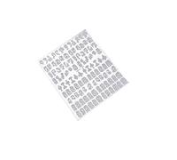 1 Sheet Flowers Diy Nail Art Decal Tips Transfer Stickers Manicure Beauty Decal - Silver . Useful