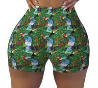 1 short d'entraînement, de gym, de course pour femme, doux et confortable pour la gym, l'entraînement athlétique, Noir , XXL Taille courte