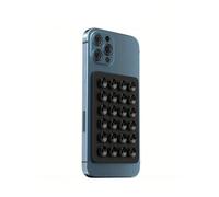1 silicone suction cup for mobile phones, anti slip square pad with 24 suction cups, suitable for various mobile phones, mobile phone suction cup hold