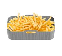 1 * Silikon-Luftfritteuse-Einsatz, rechteckige Luftfritteuseneinlagen - Quadratische Silikon-Liner-Matte | Antihaft-Luftfritteusen-Zubehör, Backblech, Korb, zum Backen, Braten