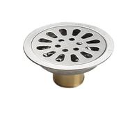 1 Siphon de Sol Rond en Acier Inoxydable 304 de 9,5 cm, Tube 40 ou 50, Anti-Odeur, Simple et Double Usage, pour Machine à Laver, E