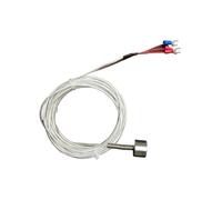 1 sonde thermocouple magnétique PT100 avec aimant puissant for la mesure des hautes températures, capteur de température de type K avec adsorption de surface(K-type 5meter)