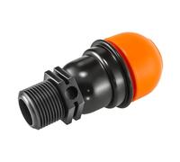 1 soupape de purge d'air de 2,5 et 3,2 cm, vanne de ventilation automatique avec filetage pour systèmes d'irrigation goutte à goutte, pelouse, jardin et agriculture. Jusqu'à (A, One Size)