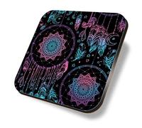 1 sous-verre carré - Attrape-rêves hippie bohème filles dos liège MDF brillant Thé Café accessoire #170552