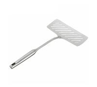 1 spatule à poisson extra large en acier inoxydable, pelle steak, ustensile de cuisine biseauté et ajouré