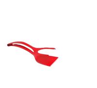 1 spatule à œufs, 1 spatule à omelette, pince en silicone, spatule à œufs, spatule à omelette, spatule en métal, ustensiles de cuisine indispensables pour la cuisine (rouge)