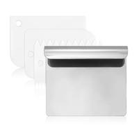 1 spatule en acier inoxydable - Pelle à légumes - Aide universelle - Spatule de cuisine - Coupe-pâte pour fruits, légumes, pâte, pain, pâtisserie, pizza, gâteau, biscuits, fournitures de cuisine (14 x