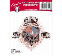 1 Sticker Autocollant Cadox Crâne Rouge