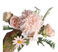 1 Stück Künstliche Blumen,Künstlich Combinaison Hortensien Rosen ,Faux Blumen,Kunstblumen Deko,Gefälschte Décoration für Blumenarrangements Hochzeit Tafelaufätze Party Zuhause Büro,Rose