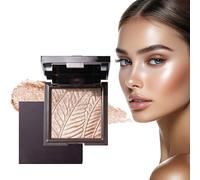 1 Stück Poudre Enlumineur Argentée, Correcteur Brillant et Poudre de Contour, Éclat Longue Durée pour Joues, Yeux et Nez, Parfait pour Looks Lumineux (02#)