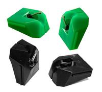 1 stylet de rechange pour platine AT-LP120X, pour cartouches de la série VM95, aiguille MM elliptique avec alliage d'aluminium (vert)