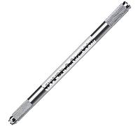 1 stylo de tatouage multifonction à double tête en cristal, stylo de tatouage en cristal (noir)