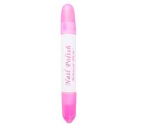 1 stylo effaçable à ongles rose avec tête amovible pour le nettoyage de vernis à ongles, stylo correcteur de manucure en plastique pour manucure, salon de maison, vernis à ongles, pédicure, manucure