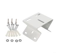 1 support d'angle mural en métal pour sécuriser le positionnement de la caméra de vidéosurveillance (blanc)