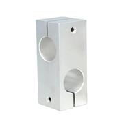 1 support de fixation de tube en acier en alliage d'aluminium, diamètre identique ou différent(Diff 6x8mm)