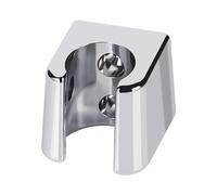 1 support de pommeau de douche, support de pommeau de douche, support de douche percé, support mural pour pommeau de douche, support mural en métal (argenté)