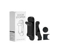 1. Support de porte à ressort assisté sans perçage, base adhésive forte, protections murales de qualité commerciale, tous types de sols, butée de porte sûre