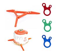 1 support de réservoir de gaz, support de réservoir de gaz pliable à cassette avec 3 boucles de cordon pour camping, randonnée, camping, pique-nique, support de cuisine, accessoires