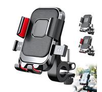 1 support de téléphone pour vélo pour tout téléphone portable, support de téléphone rotatif à 360°, facile à installer, support de téléphone pour moto renforcé avec verrouillage mécanique en alliage