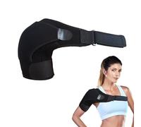 1 support d'épaule réglable pour homme et femme, thérapie du froid pour la luxation articulaire, l'épaule gelée, tendinite (noir)