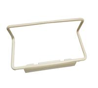 1 support multifonction en plastique à suspendre, 1 chiffon en plastique, multifonction, convient pour le salon, la cuisine, le salon et d'autres endroits (blanc)