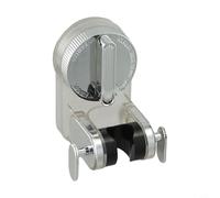 1 support mural à ventouse pour pommeau de douche sans perçage et réglable (argenté)