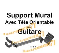 1 Support Mural pour Guitare Orientable Tête Orientable 5 Positions