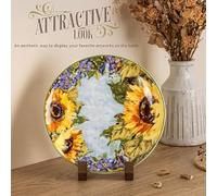 1 Support Photo, 2 Cadres Photo Pliants, Support Pour Assiettes, Étagère De Rangement Pour Cadre Photo, Support Pour Cadre Photo